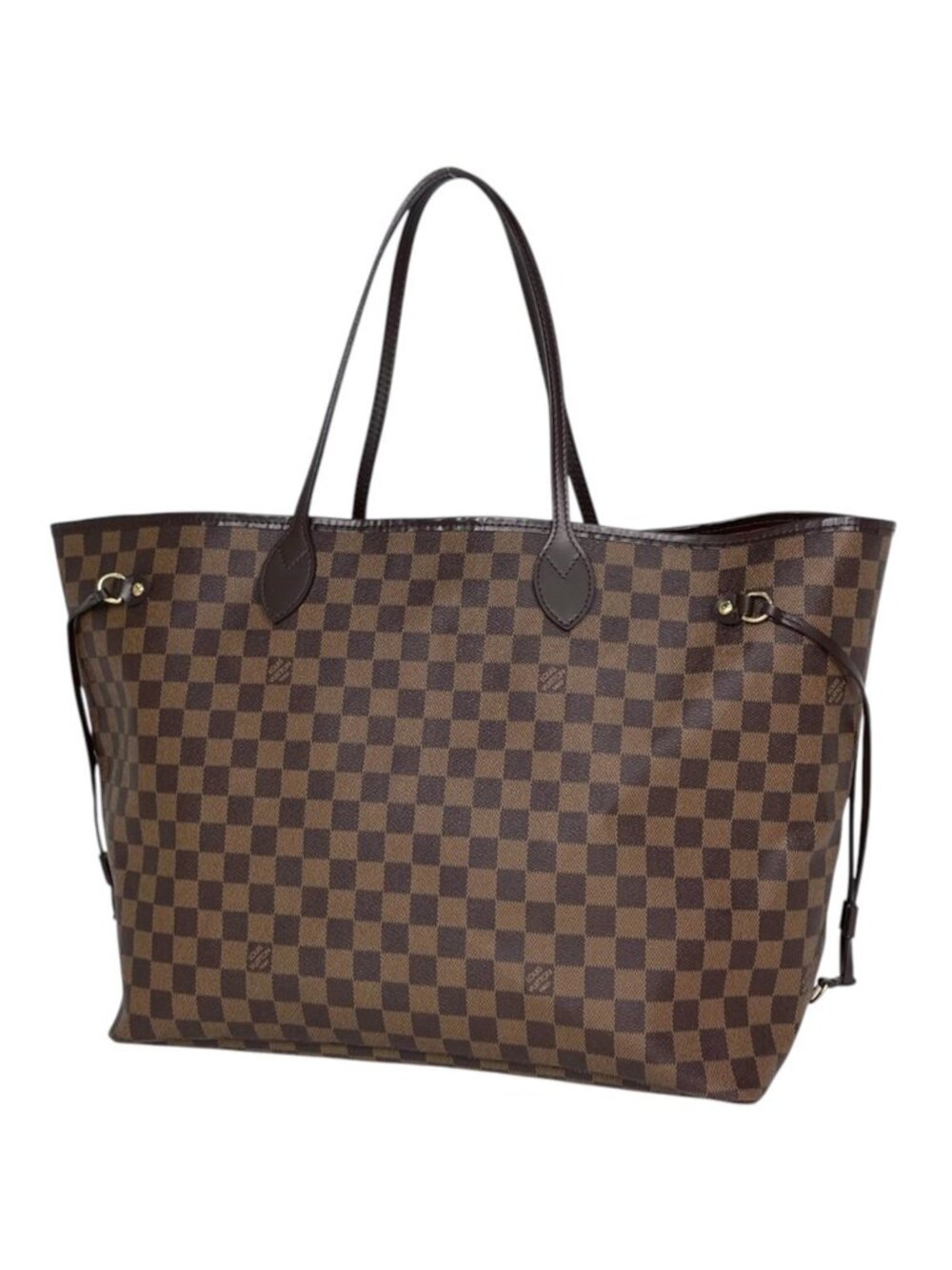 Louis Vuitton Neverfull GM Tote Shoulder Bag Damier Brown